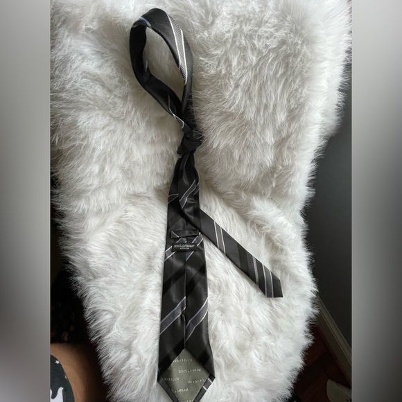 Dolce & Gabbana Black and Gray Tie